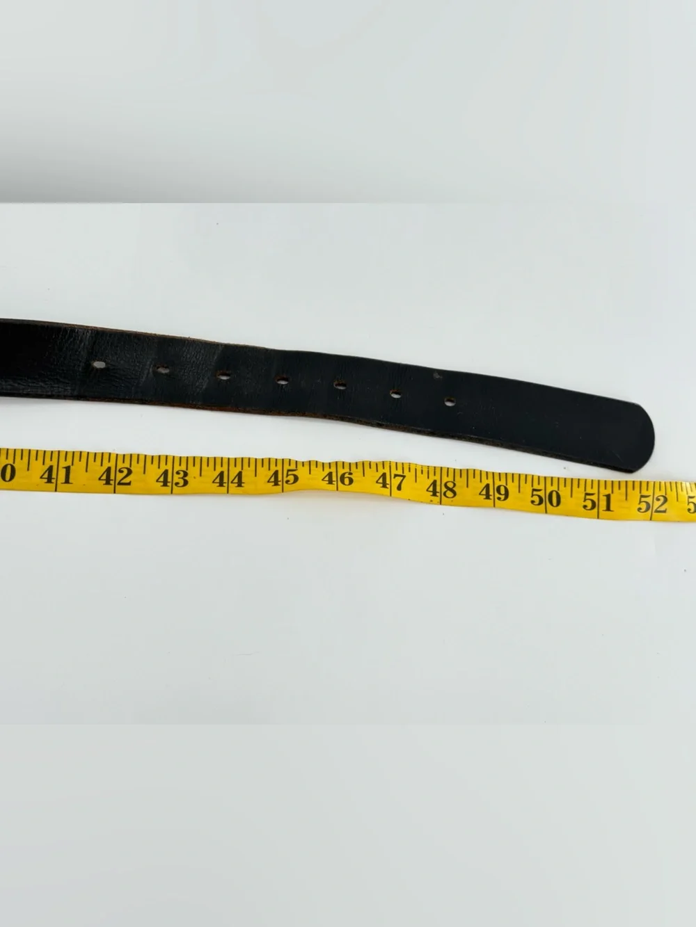 Vintage‎ Black Leather Men’s Casual Streetwear Belt 46